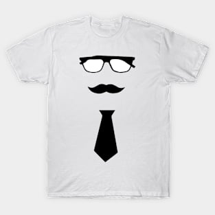 Dad glasses mustaches and tie T-Shirt